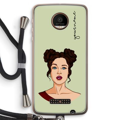Pop-Art Creator: Motorola Moto Z Force Transparant Hoesje met koord