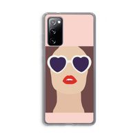 Red lips: Samsung Galaxy S20 FE / S20 FE 5G Transparant Hoesje
