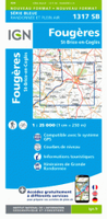 Wandelkaart 1317SB Fougères - St-Brice-en-Coglès | IGN - Institut Géographique National
