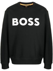 BOSS sweat en coton à logo imprimé - Noir