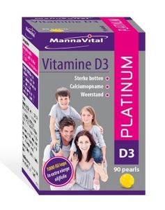 MannaVital Vitamine D3 Platinum Pearls