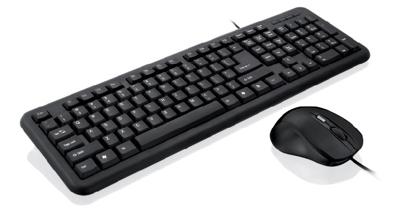 iBox OFFICE KIT II toetsenbord Inclusief muis USB QWERTY Engels Zwart
