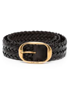 TOM FORD interwoven leather belt - Marron