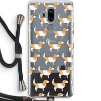 Doggy: LG G7 Thinq Transparant Hoesje met koord