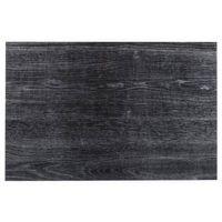 Rechthoekige placemat hout print ebbehout PVC 45 x 30 cm - Placemats