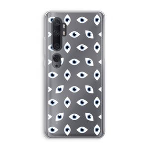 Eyes pattern: Xiaomi Mi Note 10 Transparant Hoesje