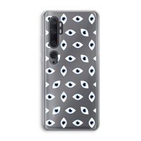 Eyes pattern: Xiaomi Mi Note 10 Transparant Hoesje