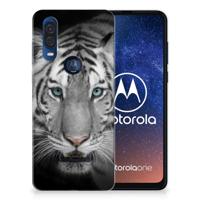 Motorola One Vision | TPU Hoesje | Tijger