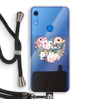 GRL PWR Flower: Huawei Y6s Transparant Hoesje met koord