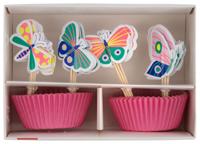 HEMA Cupcake Set Vlinder 24 Stuks