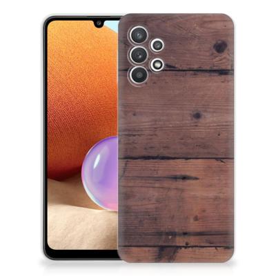 Samsung Galaxy A32 4G | A32 5G Enterprise Editie | Bumper Hoesje | Old Wood