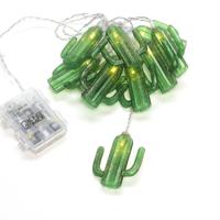 Konstsmide 3127-903 Motief lichtketting Cactussen Binnen werkt op batterijen Aantal lampen 10 LED Warmwit Verlichte lengte: 1.8 m Timer