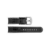 Horlogeband TW Steel TWB110 / TWB72 / TW72 / TW110 Leder Zwart 22mm