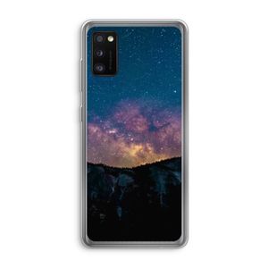 Travel to space: Samsung Galaxy A41 Transparant Hoesje