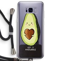 Avocuddle: Samsung Galaxy S8 Plus Transparant Hoesje met koord