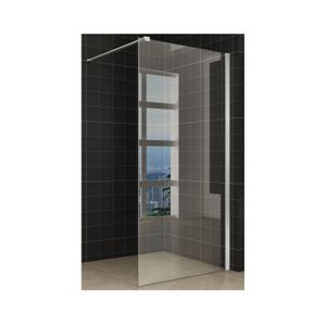 Douchewand Wiesbaden met RVS profiel 100x200 cm 10mm NANO glas