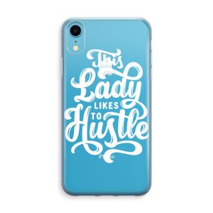 Hustle Lady: iPhone XR Transparant Hoesje