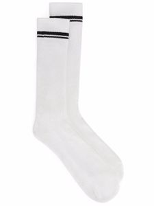 Dolce & Gabbana chaussettes à logo DG en jacquard - Blanc