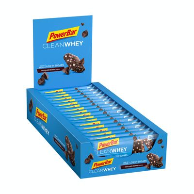 PowerBar Clean Whey Bar Chocolate Brownie Box PowerBar Clean Whey Bar Chocolate Brownie Box