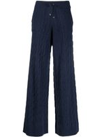 Ralph Lauren Collection pantalon ample en cachemire recyclé - Bleu