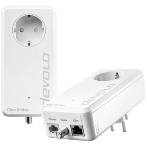 Devolo Giga Bridge Phoneline Netwerkadapter 8949 EU IP-Bridge, Glasvezel