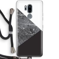 Combinatie marmer: LG G7 Thinq Transparant Hoesje met koord