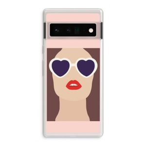 Red lips: Google Pixel 6 Pro Transparant Hoesje