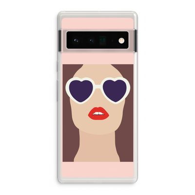 Red lips: Google Pixel 6 Pro Transparant Hoesje