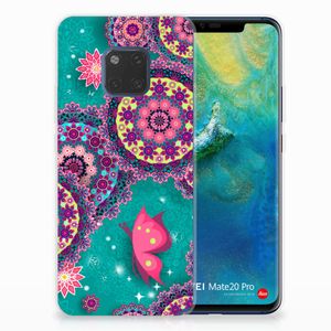 Huawei Mate 20 Pro Hoesje maken Cirkels en Vlinders