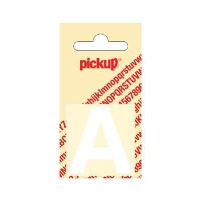 Plakletter Helvetica 40 mm wit A Pickup - Pickup