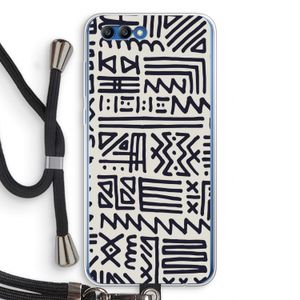 Marrakech print: Honor 10 Transparant Hoesje met koord