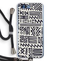 Marrakech print: Honor 10 Transparant Hoesje met koord