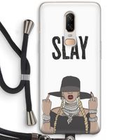 Slay All Day: OnePlus 6 Transparant Hoesje met koord