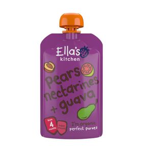 Pears nectarines & guava 4+ knijpzakje bio