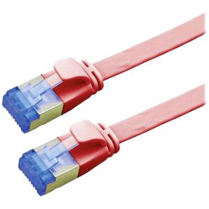 VALUE FTP patchkabel, Cat.6A (Class EA), extra plat, rood, 1 m