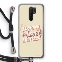 Pizza is the answer: Xiaomi Redmi 9 Transparant Hoesje met koord