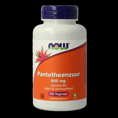 Pantotheenzuur 500mg (B5) 100 Capsules