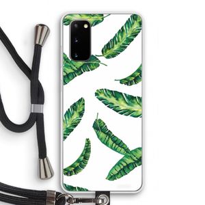 Lange bladeren: Samsung Galaxy S20 Transparant Hoesje met koord