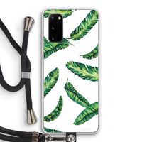 Lange bladeren: Samsung Galaxy S20 Transparant Hoesje met koord