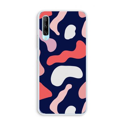 Memphis Shapes Pink: Huawei P Smart Pro Transparant Hoesje