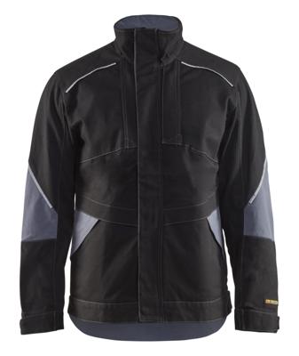 Blåkläder Vlamvertragend jack 40611516 | Zwart/Grijs | Maat 4XL - 7330509546888