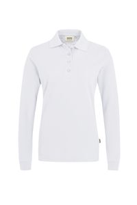 Hakro 215 Women's long-sleeved polo shirt MIKRALINAR® - White - 2XL