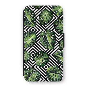 Geometrische jungle: iPhone 12 Flip Hoesje