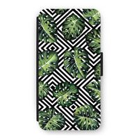 Geometrische jungle: iPhone 12 Flip Hoesje