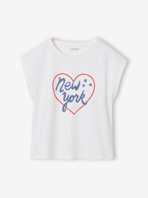 Set van 3 Basics meisjesshirts met korte mouwen bleekblauw