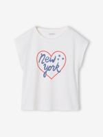 Set van 3 Basics meisjesshirts met korte mouwen bleekblauw