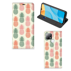 OPPO A15 Flip Style Cover Ananas