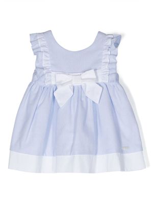 Patachou robe volantée à détail de nœud - Bleu