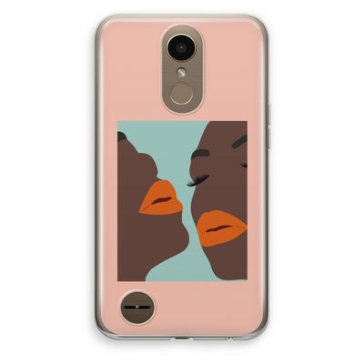 Orange lips: LG K10 (2017) Transparant Hoesje