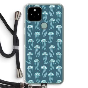 Kwallie: Pixel 5 Transparant Hoesje met koord